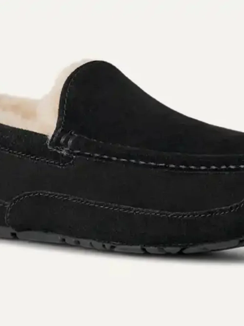 UGG Men's Ascot Suede Slipper, Black, Size 7, Brand New in Box